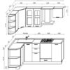 КУХНЯ КИВИ 1,5Х2,5 Г-0202