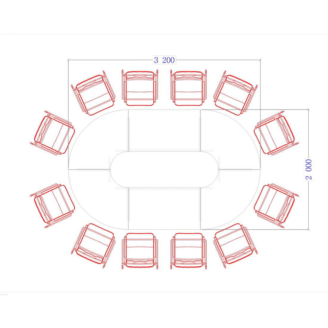 Конференц стол Гранд ДСП 3-606-2