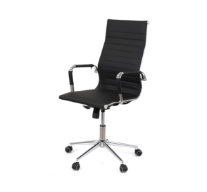 Кресло АКЛАС Кап PB Tilt (XY-8101) Черный (PU Black) - с момента своего появления стало хитом продаж благодаря своему легко узнаваемому минималистическому дизайну, необычайной комфортности и практичности. Эта стильная модель сочетает урбанистический внешний вид, правильную эргономику, высококачественные материалы и современные механизмы. Черная обивка и блестящий металл – беспроигрышная комбинация, которая уместно будет смотреться в любом современном интерьере. В классический интерьер с минимумом деревянных деталей кресло также подойдет благодаря тому, что оно довольно элегантное и изящное. Дизайн. Ненавязчивые горизонтальные линии на сиденье и спинки кресла – это, пожалуй, и все оформление данной модели, но этот минимализм делает ее незаметной. Скорее, напротив, благодаря этому кресло смотрится элегантно и идеально подходит к любому интерьеру. Декоративные полоски в данной модификации Кап выполнены не нитью, а фабричным прессованием. В отличие от обычной прошивки, при таком способе отделки материал не прокалывается, а прессуется, и это делает его более долговечным и износостойким в процессе эксплуатации. Классический цвет обивки прекрасно сочетается с металлическим каркасом и крестовиной кресла. Обивка. Обивка у этого кресла – это экокожа, современный материал высокого качества на хлопковой основе. Она достаточно крепкая, воздухопроницаемая, эластичная и приятная на ощупь. По своим качествам экокожа практически не уступает натуральной коже и имеет при этом привлекательную цену. Этот материал неприхотлив в уходе и отлично справляется с интенсивной нагрузкой в ​​условиях бешеного ритма современной офисной жизни. Механизмы. Механизм качания Tilt позволяет переключиться от работы в режим приятного релакса, не оставляя любимое кресло. Смещенная ось основания увеличивает амплитуду раскачки для еще большего комфорта. Данный механизм имеет индивидуальную настройку под пользовательский вес. Повернуть в рабочее положение кресло можно одним движением руки. Газлифт позволит отрегулировать высоту кресла так, чтобы вы устроились в нем с максимальным комфортом в соответствии с вашим ростом. Подлокотники. В данной модели оригинальные подлокотники из металлической трубы, крепящиеся к основной раме сбоку болтовыми соединениями. Для большего удобства подлокотники оснащены съемными чехлами из материала обивки, которые уберегут ваши руки от контакта с холодным металлом. Высота подлокотников подобрана таким образом, чтобы в нижнем положении сиденья кресло можно было задвинуть под рабочий стол и освободить его пространство. Крестовина. Крестовина кресла Кап изготовлена ​​из металла и позволяет выдерживать нагрузку до 120 кг. Блестящее хромированное покрытие металла не только хорошее, но и очень прочное. Оно не боится интенсивной эксплуатации и не склонно к царапанию. Ролики обеспечат кресло необходимую мобильность. При выборе роликов нужно учитывать напольное покрытие в помещении, где будет использоваться кресло. Для паркета или ламината лучше заменить пластиковые ролики на резиновые, потому что они тише ездят и не оставляют царапин на поверхности. Для данной модели отлично подходят ролики с хромированными накладками, которые по желанию можно заказать дополнительно. Вес, кг 17 Обивка Кожзаменитель Глубина, см 65 Высота, см 107-117 Ширина, см 59 Размер основания, см D-70 Материал каркаса Металл Материал подлокотников Металл, Кожзаменитель Материал основания Металл Материал колесиков Прорезиненные Функция качания Качание с фиксацией в 1 положении Механизм Тилт Регулировки Жесткость качания, Высота сиденья Максимальная нагрузка по весу, кг 120 Максимальний рост, см от 166 до 180 см Тип основания Крестовина с роликами1