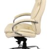Кресло офисное Аклас Тироль CH MB (Кожа LC-F Beige)2