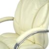 Кресло офисное Аклас Тироль CH MB (Кожа LC-F Beige)6
