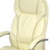 Кресло офисное Аклас Тироль CH MB (Кожа LC-F Beige)7